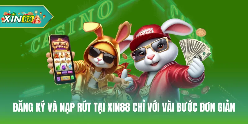 Đăng ký và nạp rút tại Xin88 chỉ với vài bước đơn giản